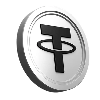 Na seção de informações da plataforma, imagem da moeda Tether USDT